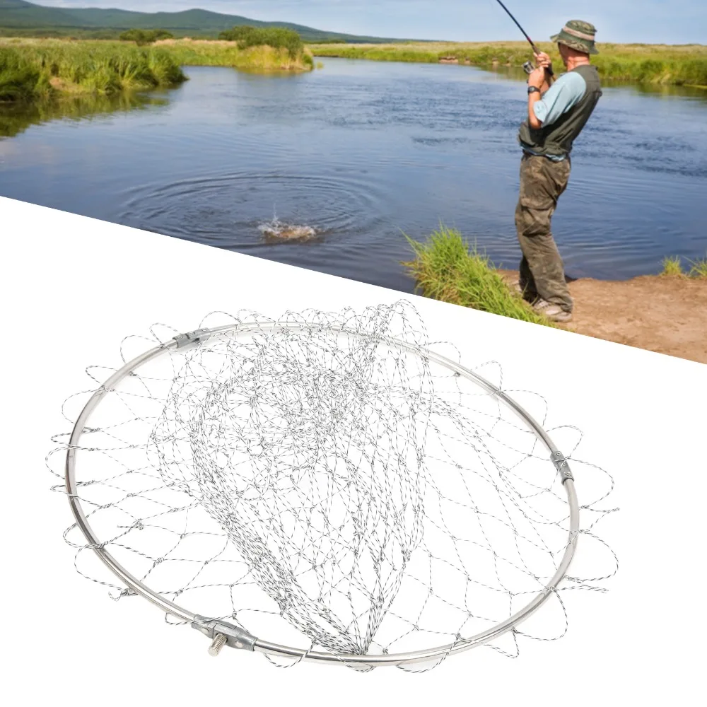 Red de aterrizaje plegable nailon Brail para pesca - imagen 5