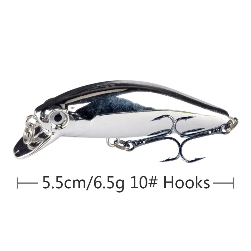 Señuelo de pesca Minnow para acampar, Jerkbait Wobblers, Crankbaits, cebo duro, Japón, pesca al aire libre, 6,5G, 55mm, 1 pieza - imagen 5