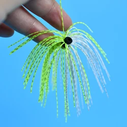 3 uds faldas de silicona señuelo de pesca para pesca Jig cabezas ganchos Spinnerbait Buzzbait Bass trucha atado de moscas accesorios de pesca