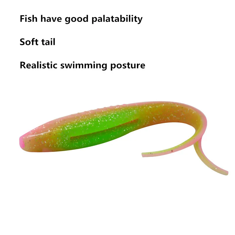 Experimente el mejor señuelo de pesca con una postura de natación realista y un diseño de cola suave