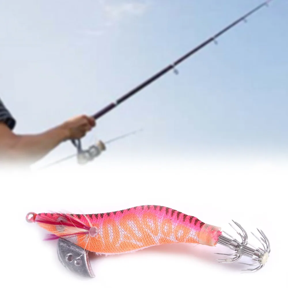 4 Uds. Cebo luminoso duradero 8cm 8g gabarito de camarones Multicolor Señuelos de pesca pesca en agua salada - imagen 2