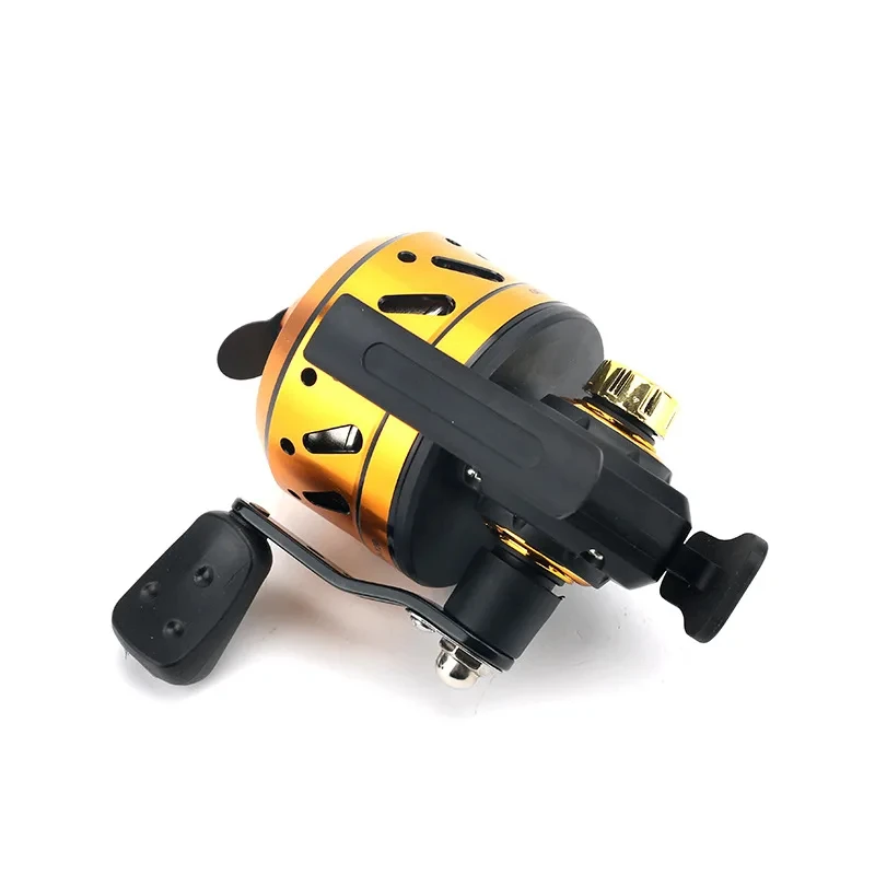 FY35 carrete de pesca con tirachinas 5 + 1BB, rueda de Metal cerrada, intercambiable, manos izquierda/derecha, arco al aire libre, pesca de caza - imagen 4