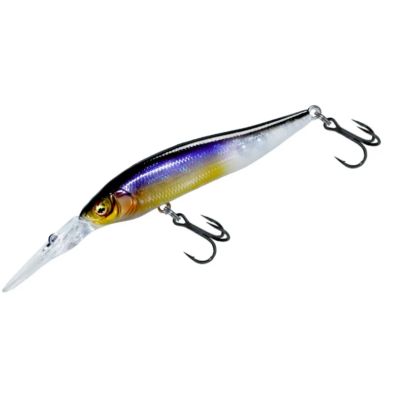 MUKUN fuerte 75S Ultra larga fundición hundimiento Minnow 75mm 8,5g alta resistencia agua salada lubina cebos duros artificiales - imagen 5