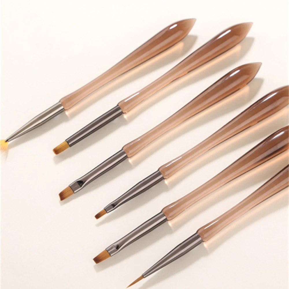 Pluma Universal de tinte Halo acrílico, conveniente de usar, no fácil de desprender el cabello, agarre cómodo, cepillo de flores de belleza Flexible y resistente - imagen 3