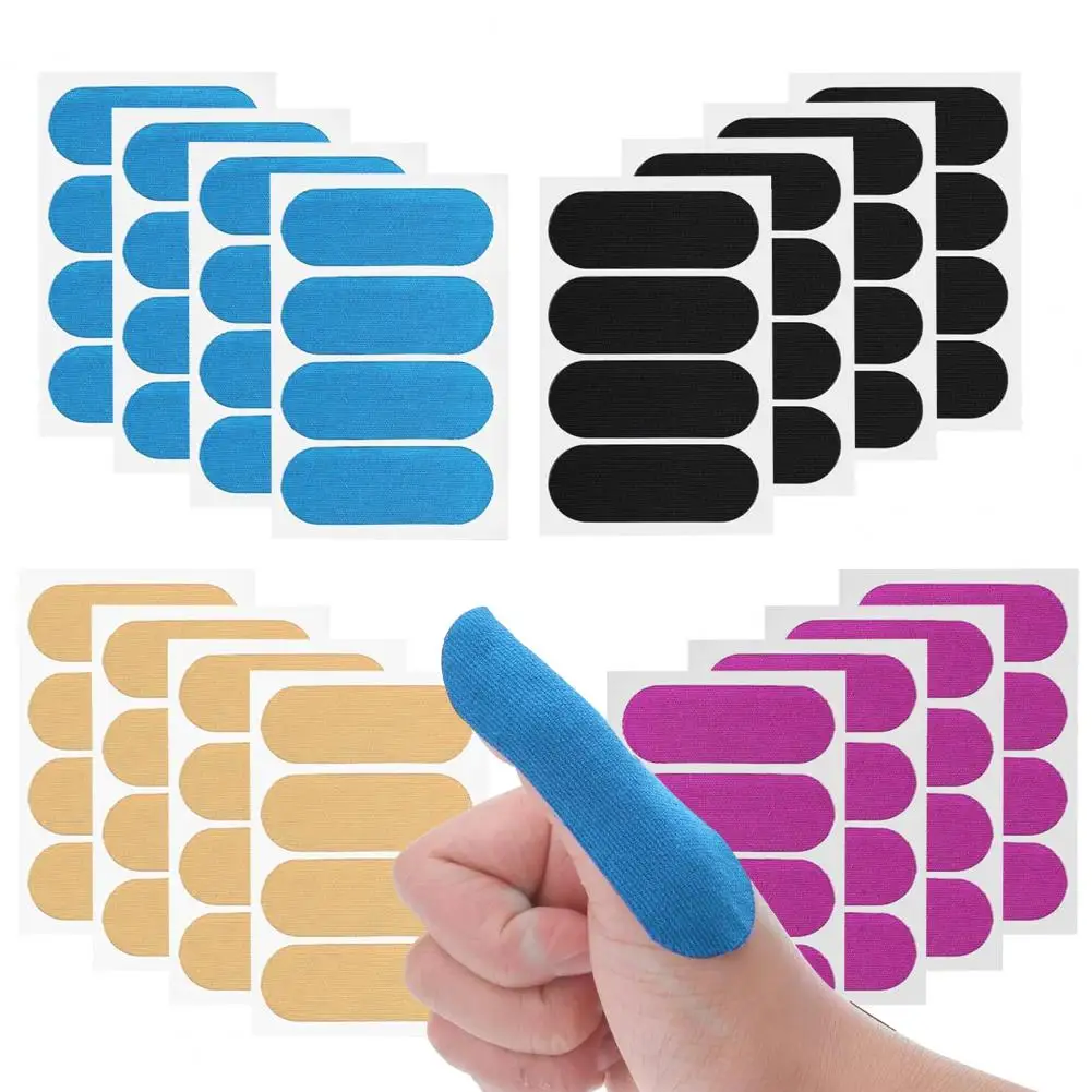 40 Uds cinta para el pulgar de bolos Protector de pulgar precortado Flexible cinta para el dedo a prueba de sudor accesorios de bolos cinta para el cuidado de los dedos Bowler