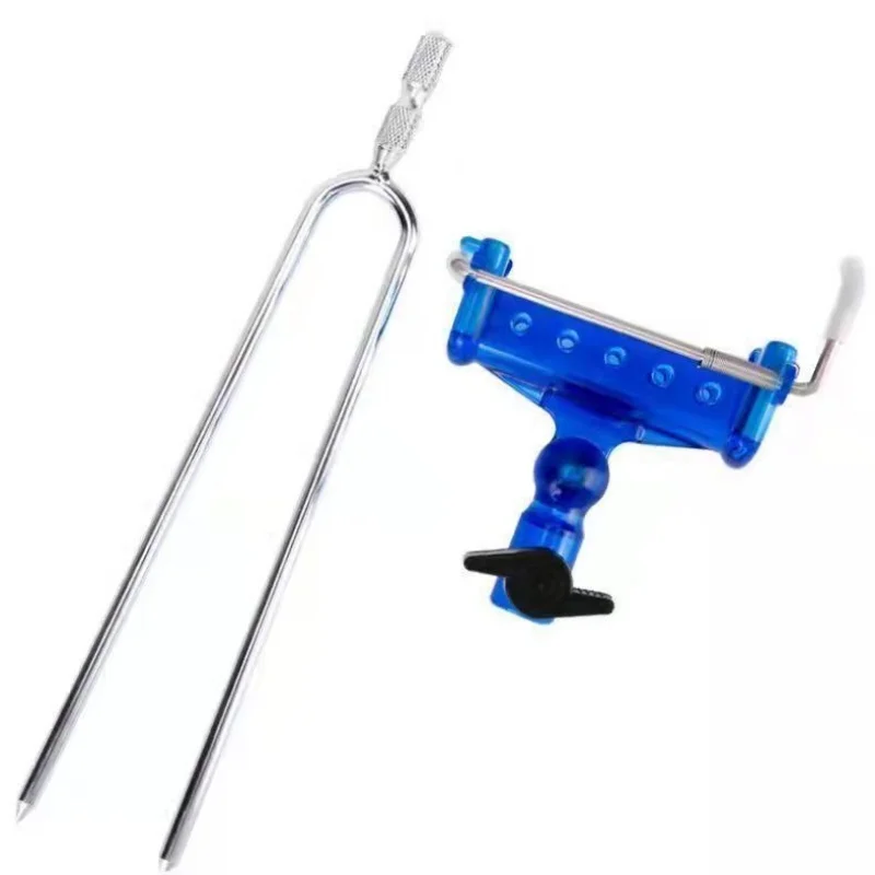 Soporte para caña de pescar con bloqueo de caída y función de desbloqueo de elevación, marco de caña de pescar desmontable, soporte para caña de pescar - imagen 4