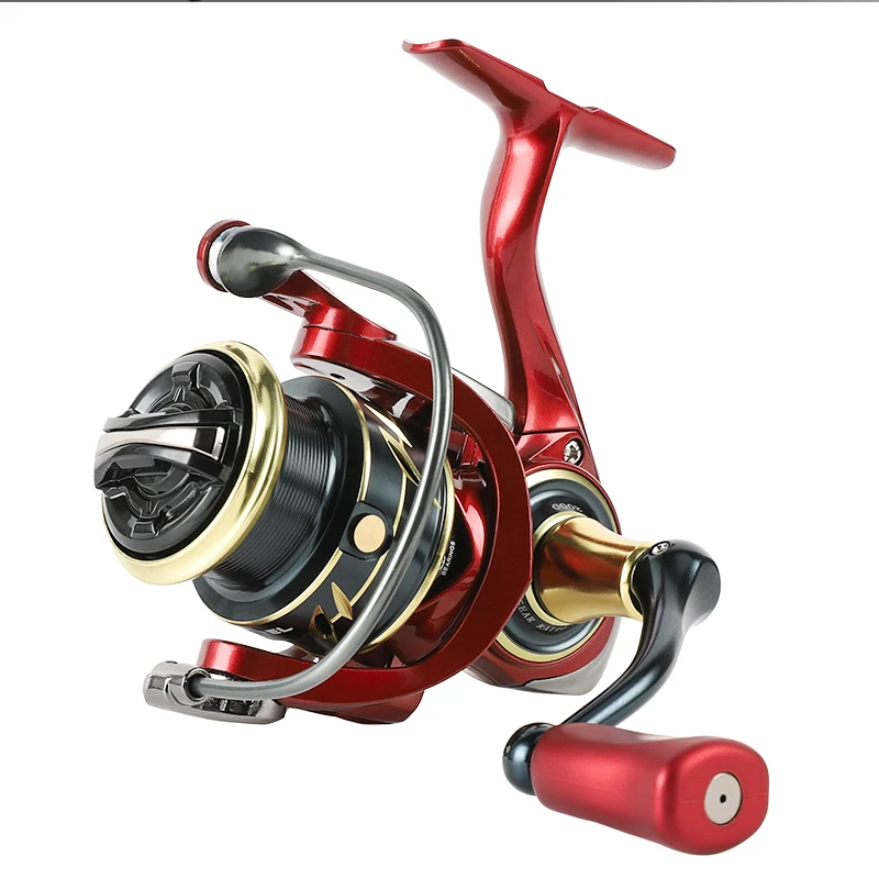 D1-carrete de pesca giratorio de Metal, 6KG de potencia máxima de arrastre, serie 1000-2000, 5 + 1 rodamientos de bolas, aparejos de pesca de agua salada - imagen 5