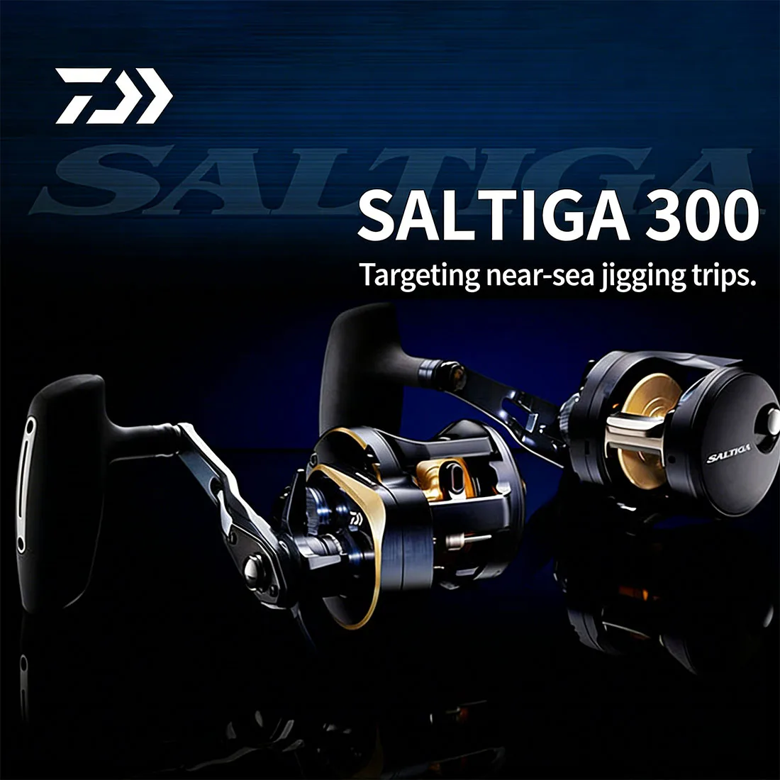 Carrete de pesca Original DAIWA 2025 SALTIGA 300L/300H para mano izquierda 6,3: 1 420g 10kg ATD Drag MAGSEALED carrete de Jigging para barco de agua salada