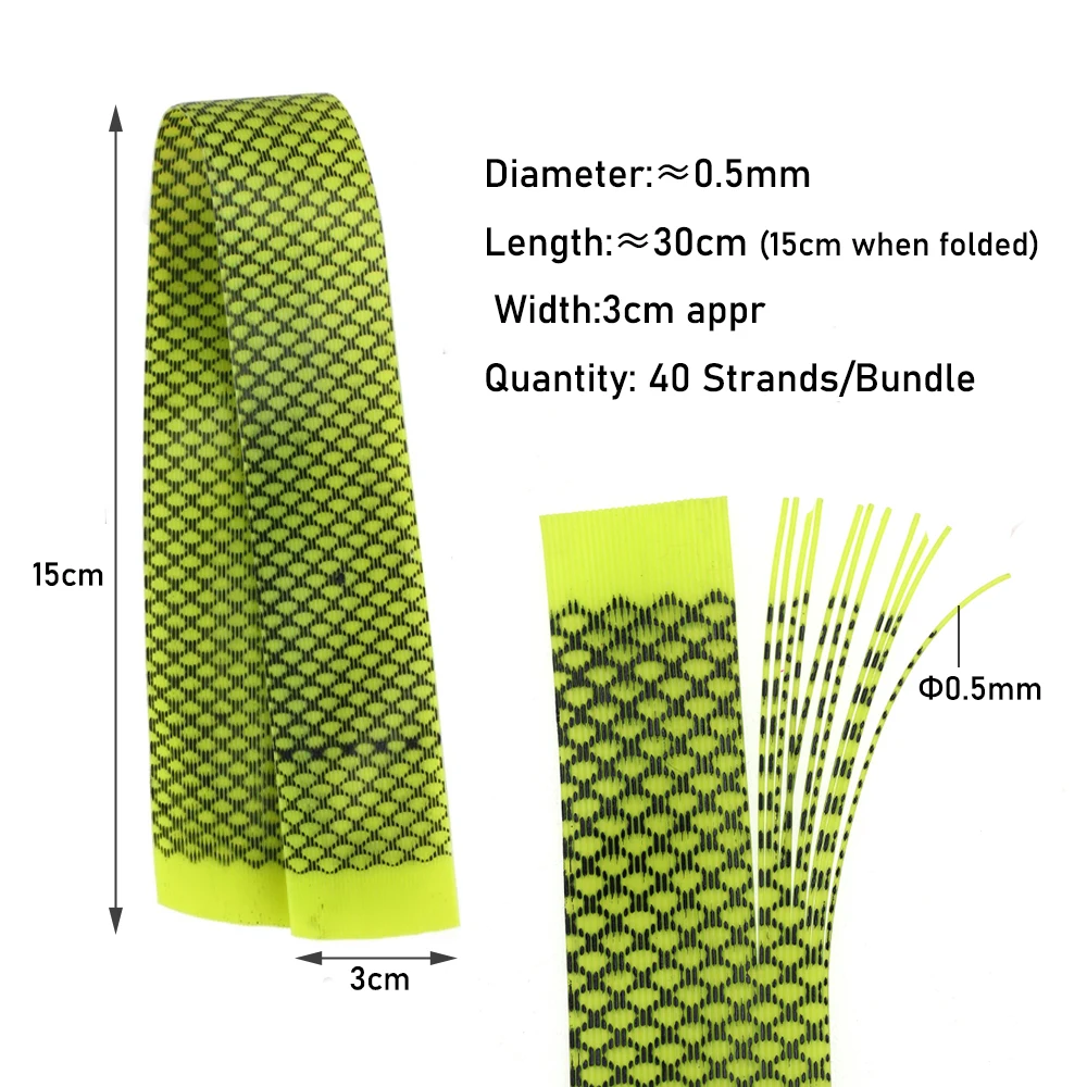 Ellllv-patas redondas de silicona para pesca con mosca, Material para atar señuelos, faldas, Jigs, Popper, moscas, agua salada, serpentina, 8 piezas - imagen 3