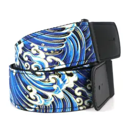 Correa de guitarra Vintage con estampado bordado de flor de cerezo, cinturones de guitarra eléctrica, mariposa, estilo étnico, cinturón de hombro para guitarra, ukelele