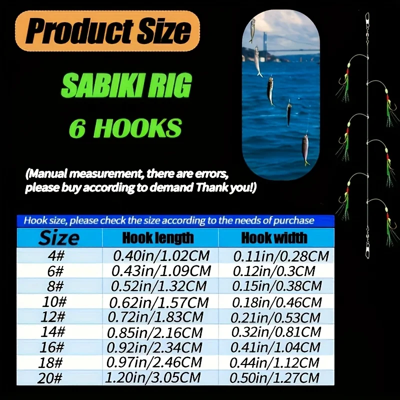 5 aparejos Sabiki con 30 anzuelos, preatados para pesca en agua salada y dulce, anzuelos de pesca de alto carbono con cuentas brillantes - imagen 5