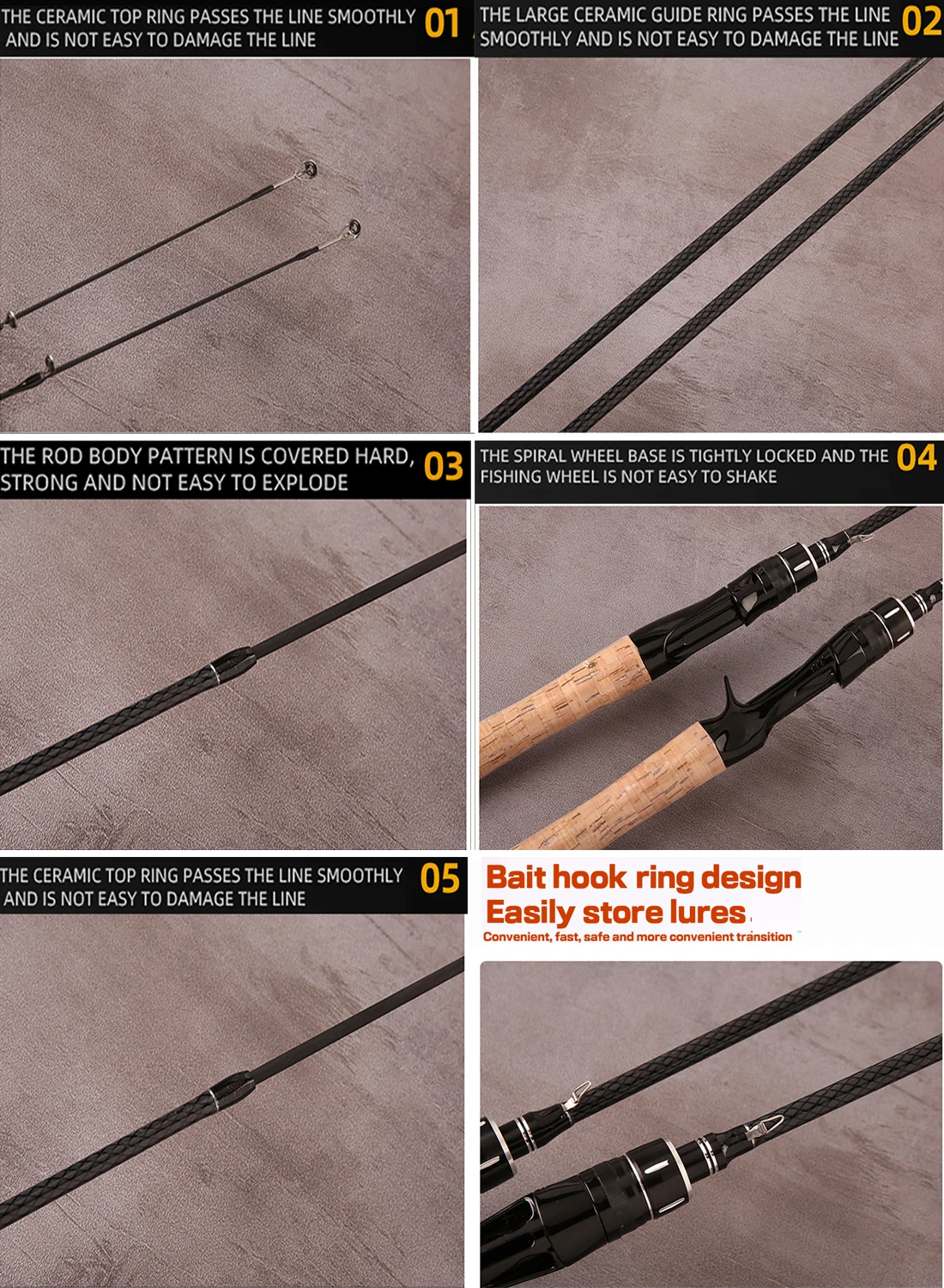 Señuelo de carbono giratorio para pesca, caña de pescar de 2 secciones, peso de fundición 1,68-8g, potencia ultraligera, Mini poste para trucha, 1,8/0,5 m - imagen 4