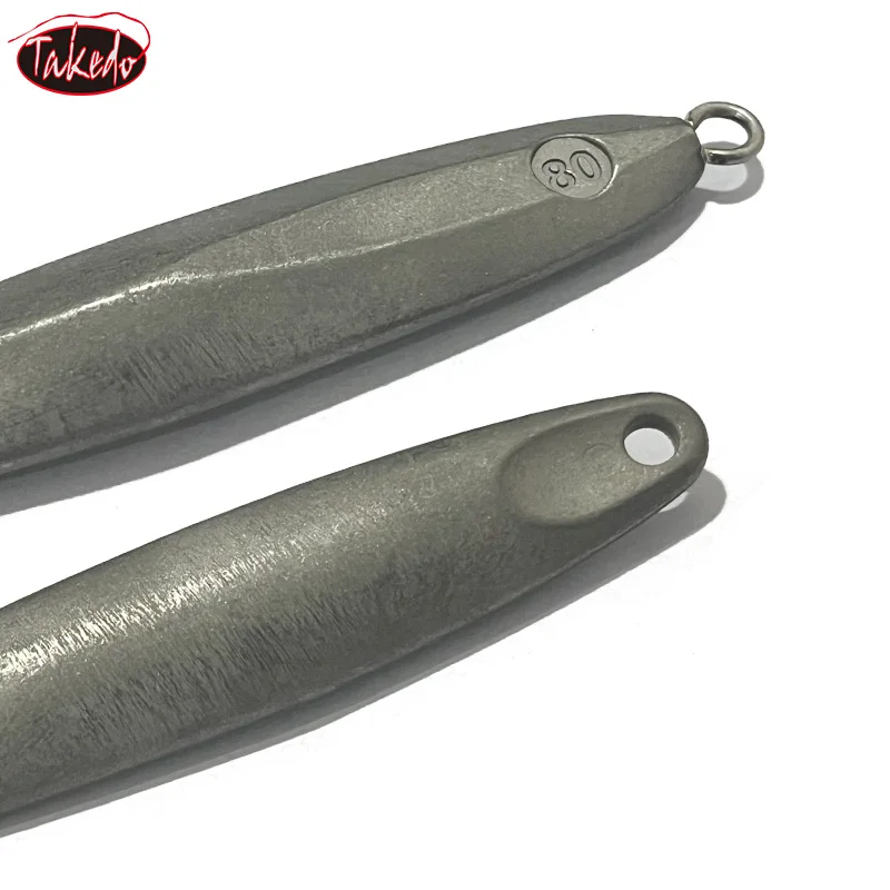 TAKEDO JD01 Señuelos de Pesca de tungsteno en blanco, 25G, 40G, 60G, 80G, soldadura sin pintar, círculo único, señuelo de Jigging, espacios en blanco para perca de atún - imagen 5