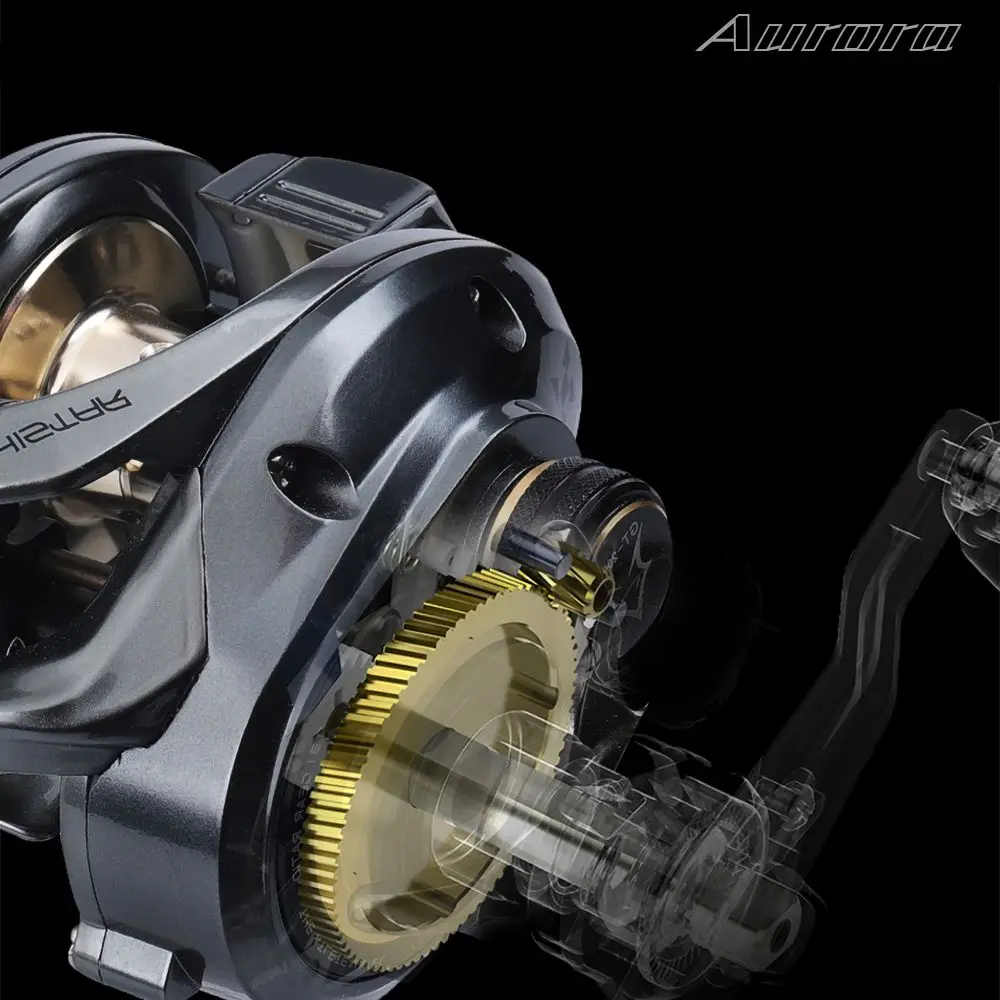 HISTAR Aurora carrete de fundición agua salada 11+1 rodamientos NMB BB - imagen 3