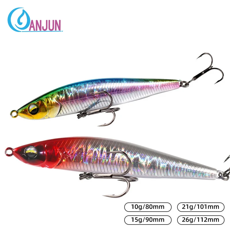 Señuelo Trembling hundimiento lápiz Wobbler Bass Fish para curricán