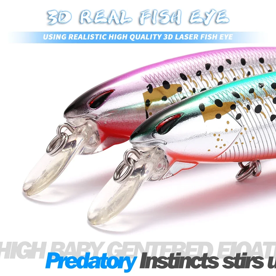 MOOKZZ Señuelos de Pesca artificiales, cebos Wobblers de alta calidad, suspensión caliente, modelo Crankbaits 19g - imagen 4