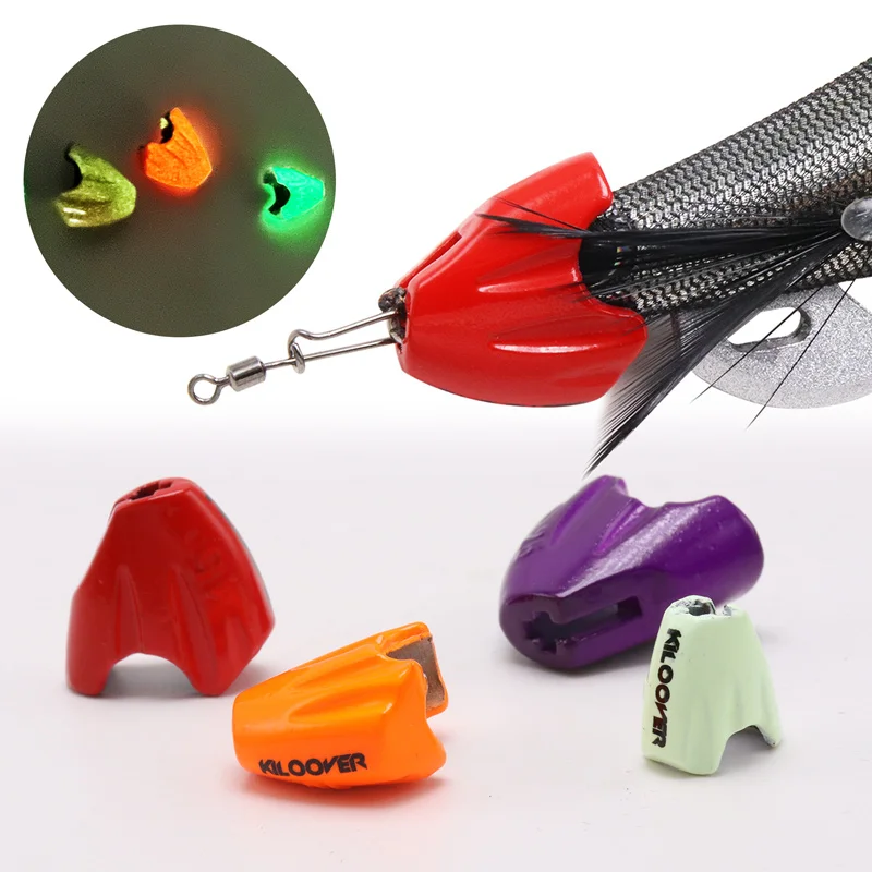 ZYZHE - Cabezal de Plomo Luminoso para Pesca de Camarones, Gancho de Paraguas para Calamar, Peso para Aumentar la Profundidad de la Pesca, Señuelo Falso, Colgante de Plomo Dedicado - imagen 5