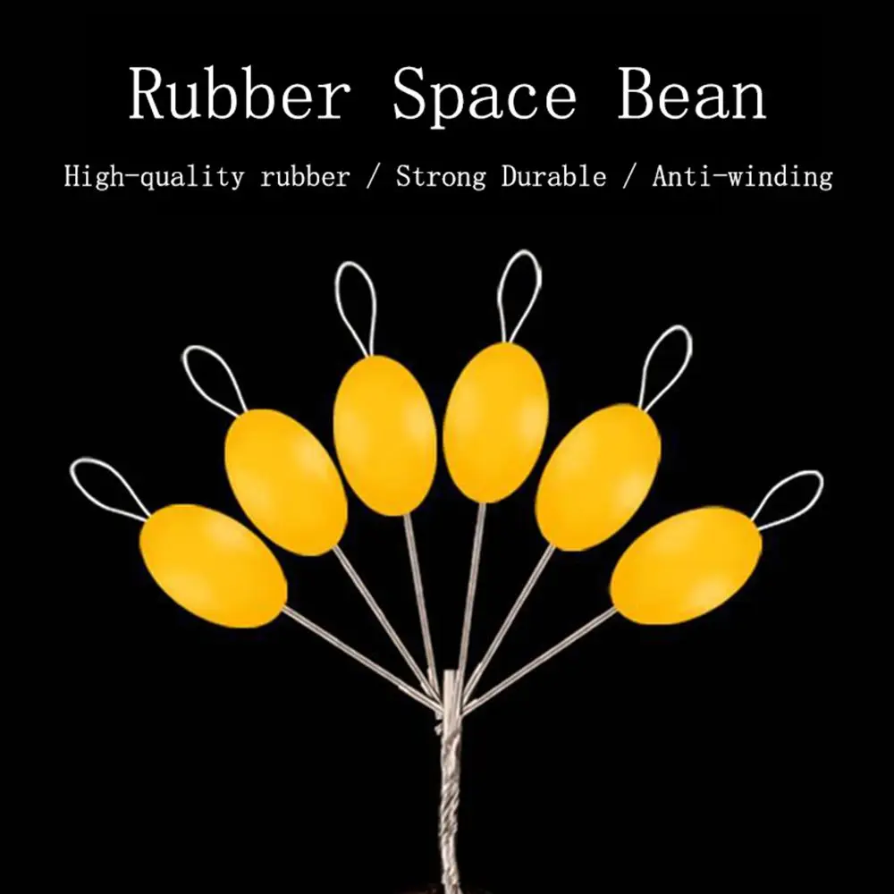 60 piezas (10 grupos) Vislijn 6-20 #   Tapón de línea de carpa, frijoles espaciales luminosos, accesorios de pesca, flotador de goma, Flotador de bagre - imagen 4