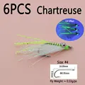 6pcs Chartreuse