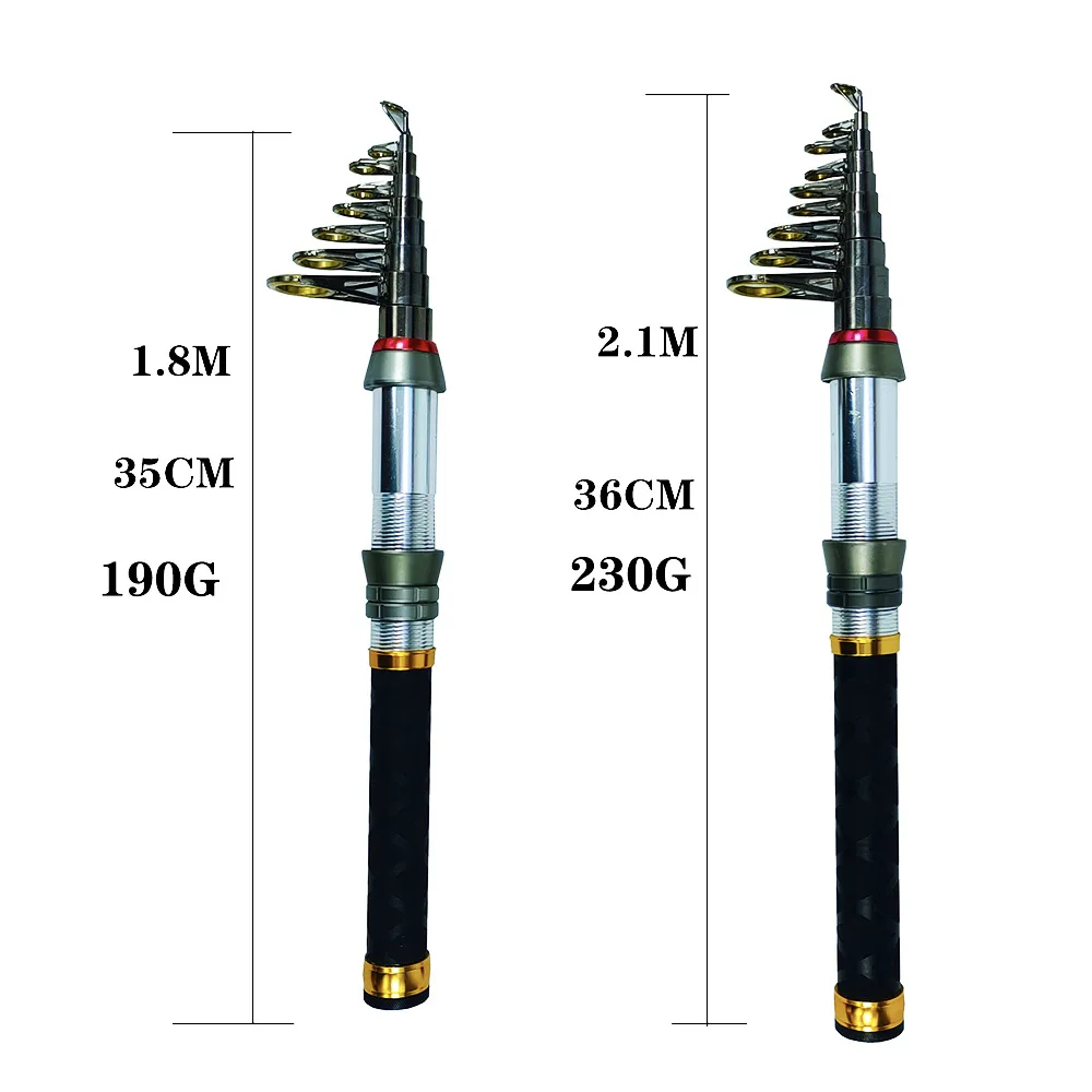 Juego de caña de mar súper corta, juego completo de caña Luya con bolsa, juego combinado de pesca, pesca recreativa en cualquier momento en cualquier lugar - imagen 5