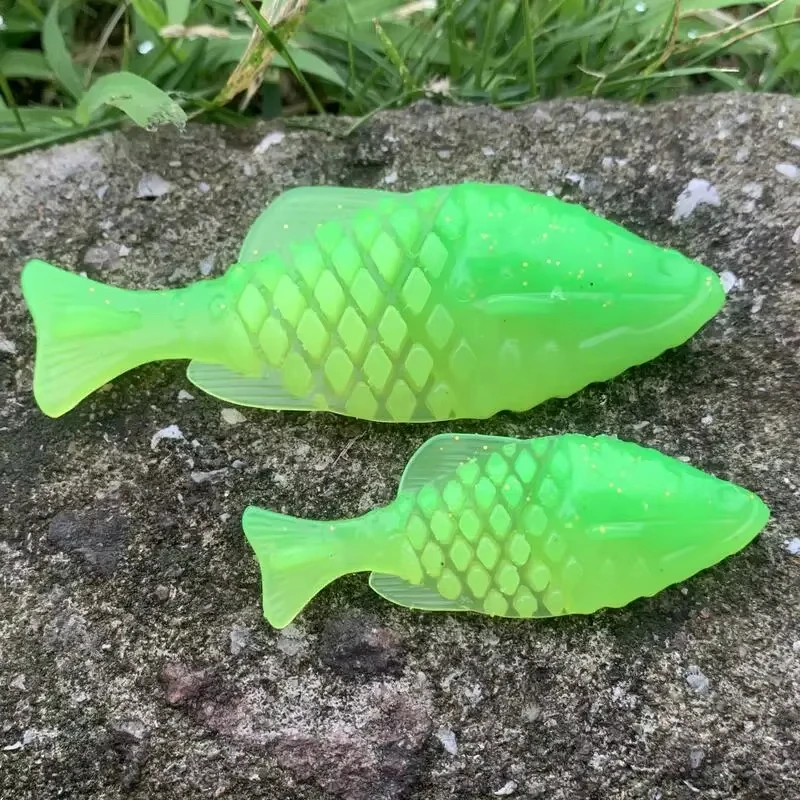 WALK FISH 4,8g 11,5g señuelos blandos pesca en el mar carpa pequeña cruciana agua flotante cebo simulado cebo Artificial pez de hundimiento lento - imagen 2