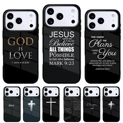 Funda cristiana con versículo bíblico – Carcasa trasera para iPhone