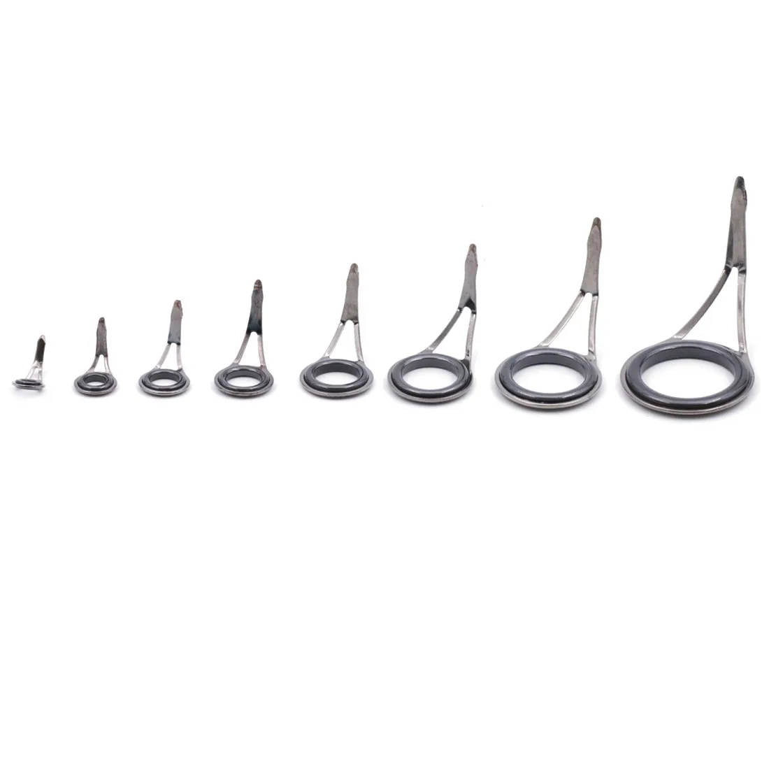 Guía de caña de pescar giratoria de 9KM, 8-105 Uds., guía de caña de un solo pie de bronce, pie inoxidable con anillo de cerámica - imagen 5