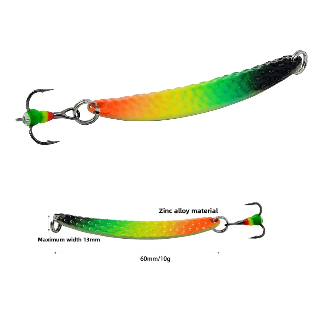 Cuchara metálica Swolfy 10g – Señuelo para pesca en hielo - imagen 4