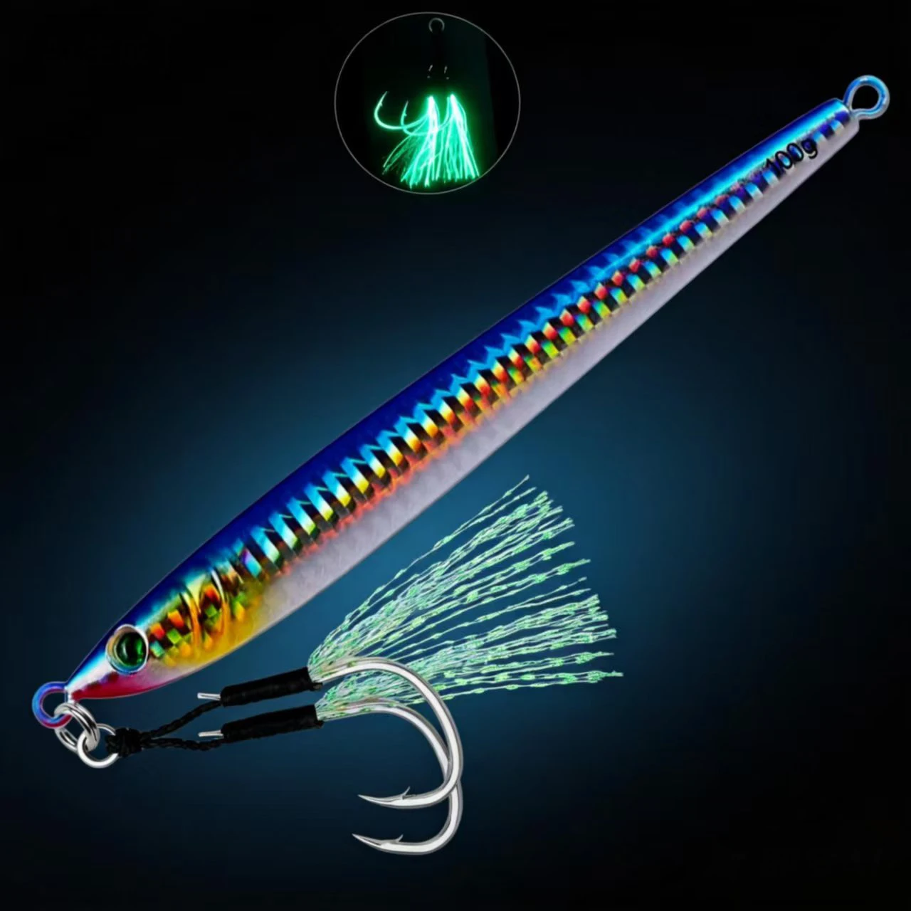 Jig metálico lento para atún y lubina – Señuelo pesca agua salada - imagen 2