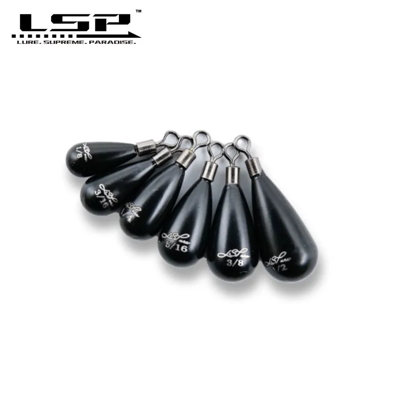 Plomo columnar LSP negro drop shot para vinilo