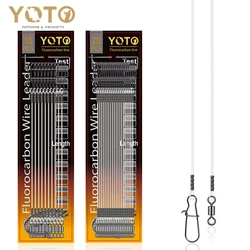 Fluorocarbono con eslabón giratorio para spinning y jigging mar