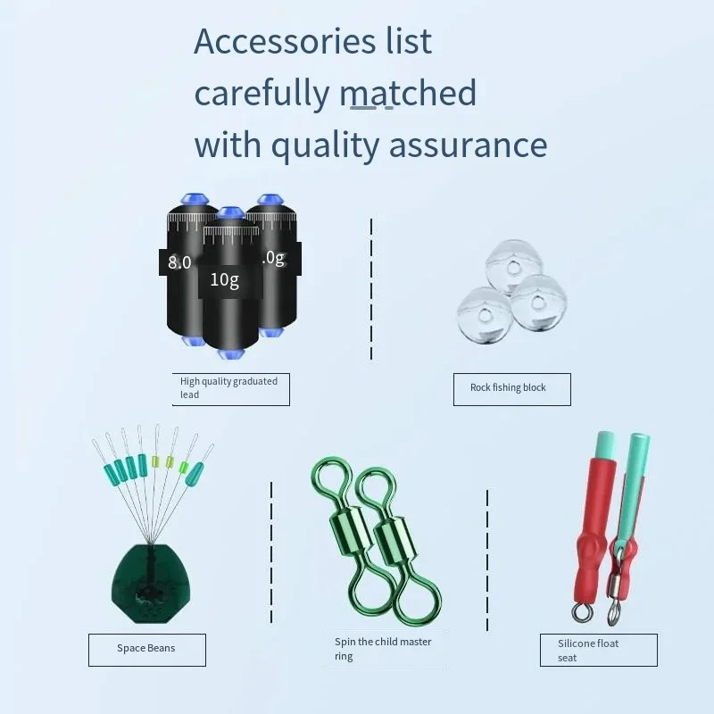 Juego de accesorios de derrape para pesca al aire libre, 10 unidades, anillo madre de frijol espacial de plomo graduado, barrera de pesca en roca de silicona - imagen 4