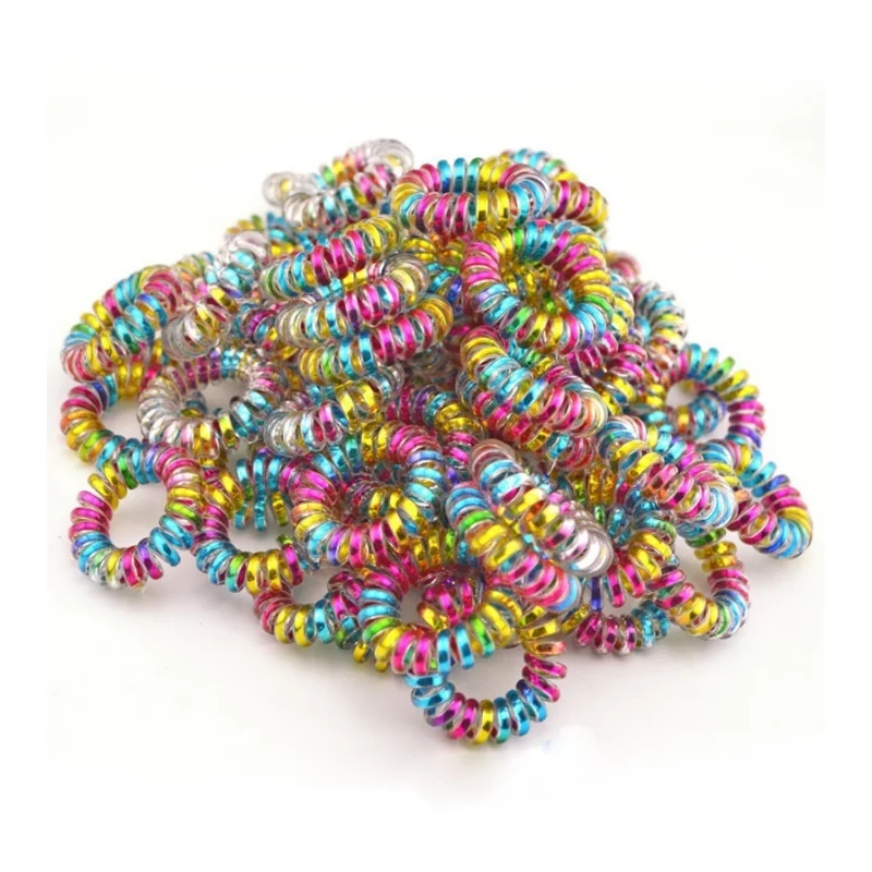 Cinta elástica para el pelo, accesorio colorido para el cabello de 3,5 cm, 10 unidades por lote - imagen 5