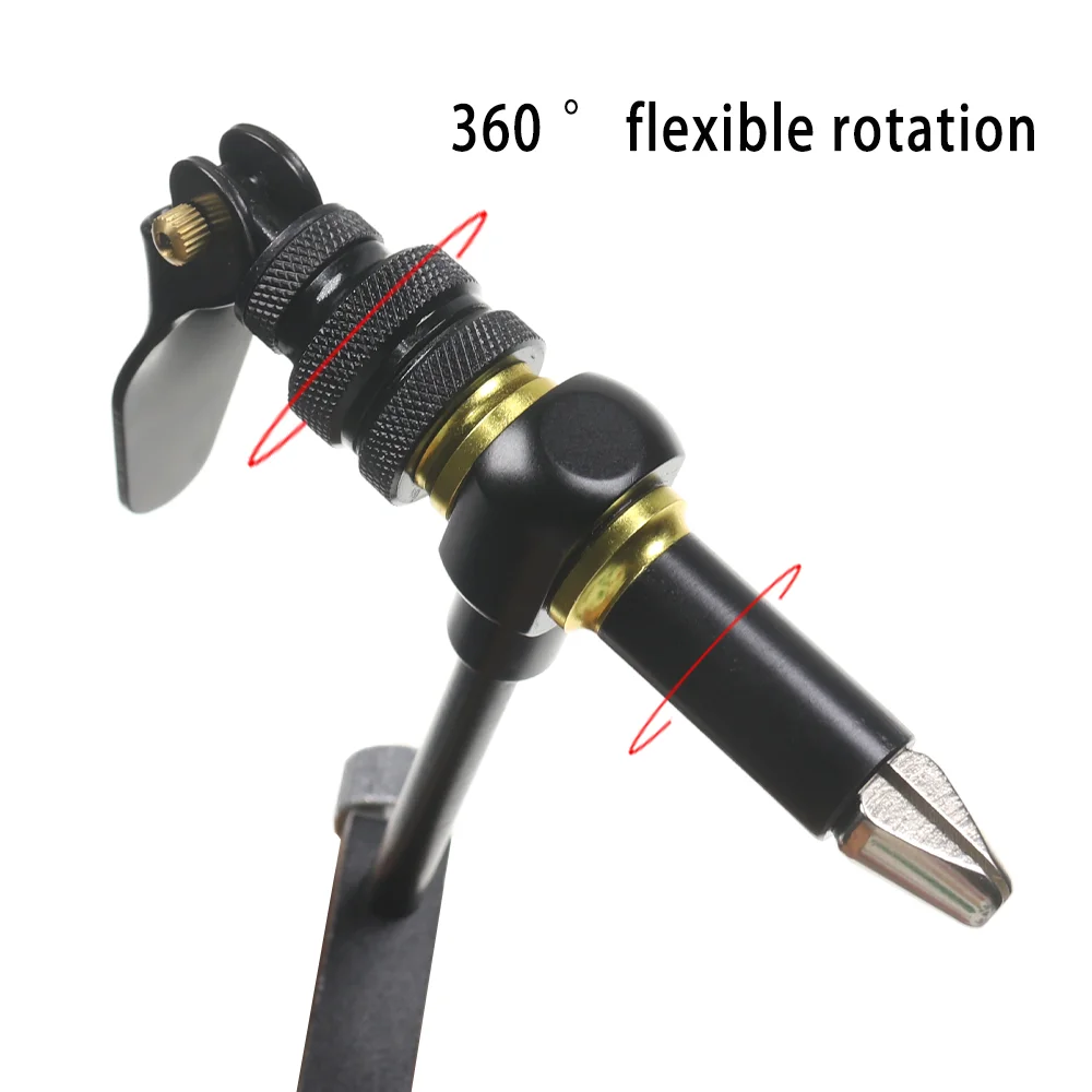 Lionriver 360 °   Tornillo de banco con abrazadera en C de rotación, gancho de asistencia para Jigging, tornillo de banco de encuadernación, mandíbula de acero endurecido, tornillo de banco para atar moscas, herramienta de fabricación de señuelos de pesca - imagen 4