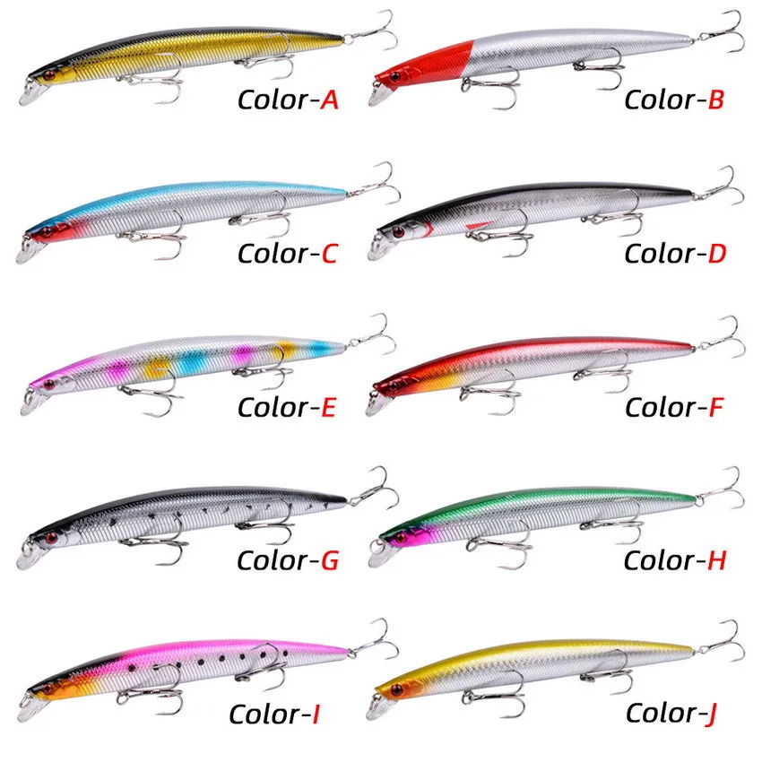1 Uds 18cm 24g señuelo de pesca Minnow láser cebo Artificial duro plástico grandes peces falsos señuelos cebo de pesca de mar Crankbait Wobblers - imagen 4