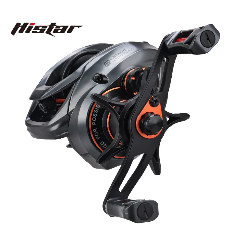 HISTAR Butterfly II BFS Y estándar 7,1: 1 alta relación 3 rodamientos 7g carrete ligero 155g carrete de pesca Baitcasting
