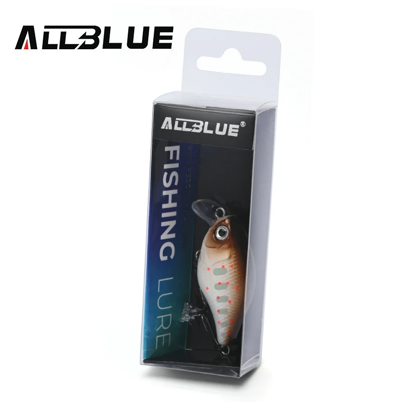 ALLBLUE-Crankbait 38SR, 38mm, 4g, sonajero poco profundo, señuelo de pesca duro flotante, pececillo, manivela Artificial, cebo para lubina y trucha - imagen 4