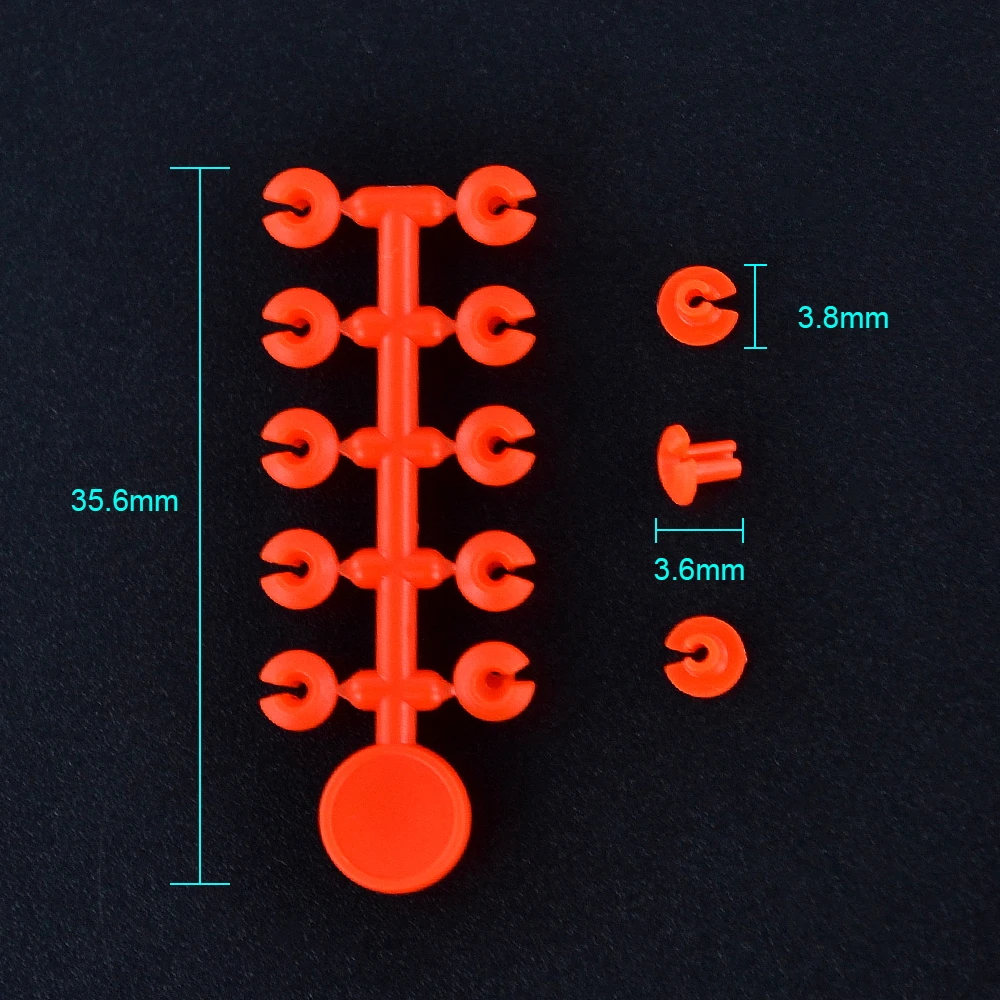 10 tarjetas de cebo Floss Cap, cuentas de parada de cebo para pesca de carpa, Boilie, cebos, aparejos de pesca, AH170 - imagen 3