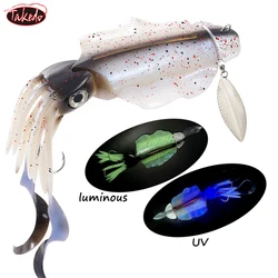 Takedo LD01 – Señuelo calamar elástico UV con efecto fluorescente
