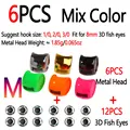 6pcs Mix Color M