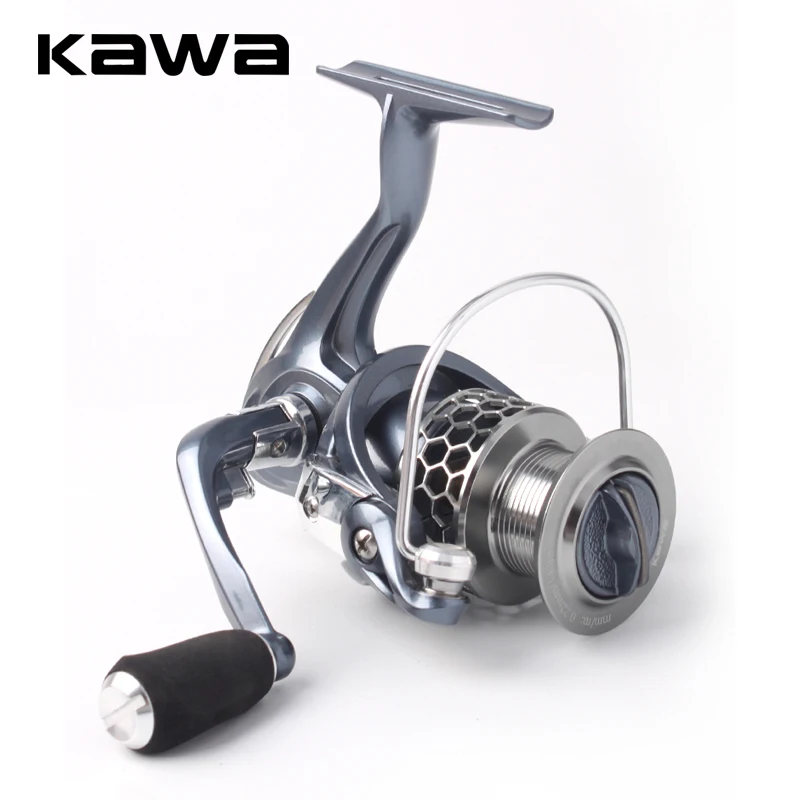 Kawa-carrete de pesca giratorio, accesorio con rodamientos, cuerpo de grafito, perilla EVA, precio más bajo, relación de promoción 5,2: 1 Hawk Serie 9 + 1, 1 unidad - imagen 5