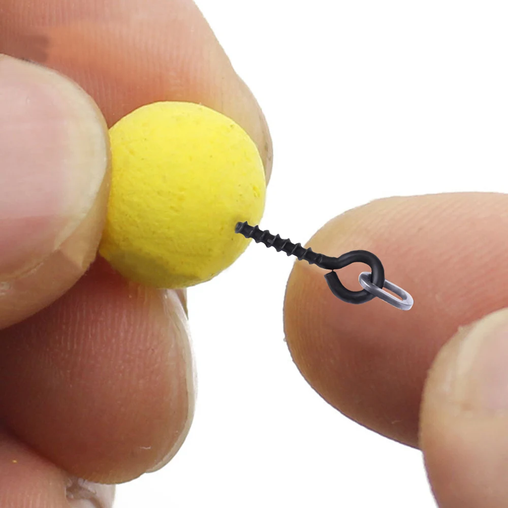 FTK 10/20/30 Uds conector de cebo de pesca de carpa con tornillo giratorio anular Chod Rig accesorios de juego de pesca europea - imagen 4