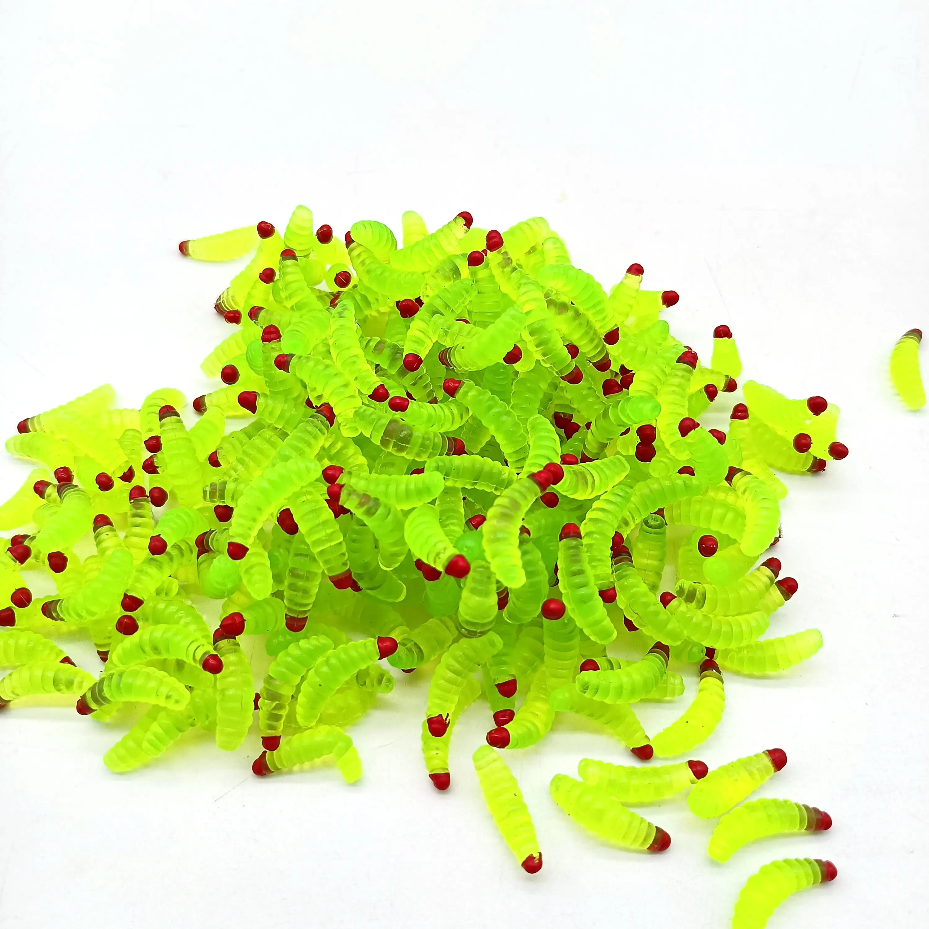 DUODUOYU 50PCS New Bread bug Soft bait fishing lure 0.4g/20mm silicone  isca artificial pesca Bait fishing lures - imagen 2