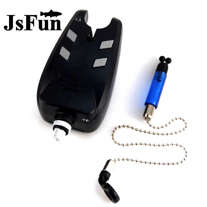 JSFUN-Indicador de alarmas de mordida de pesca, sistema de alerta de caña, colgador de pesca, Swinger, aparejos de pesca nocturnos, sensibilidad de tono de volumen - imagen 3