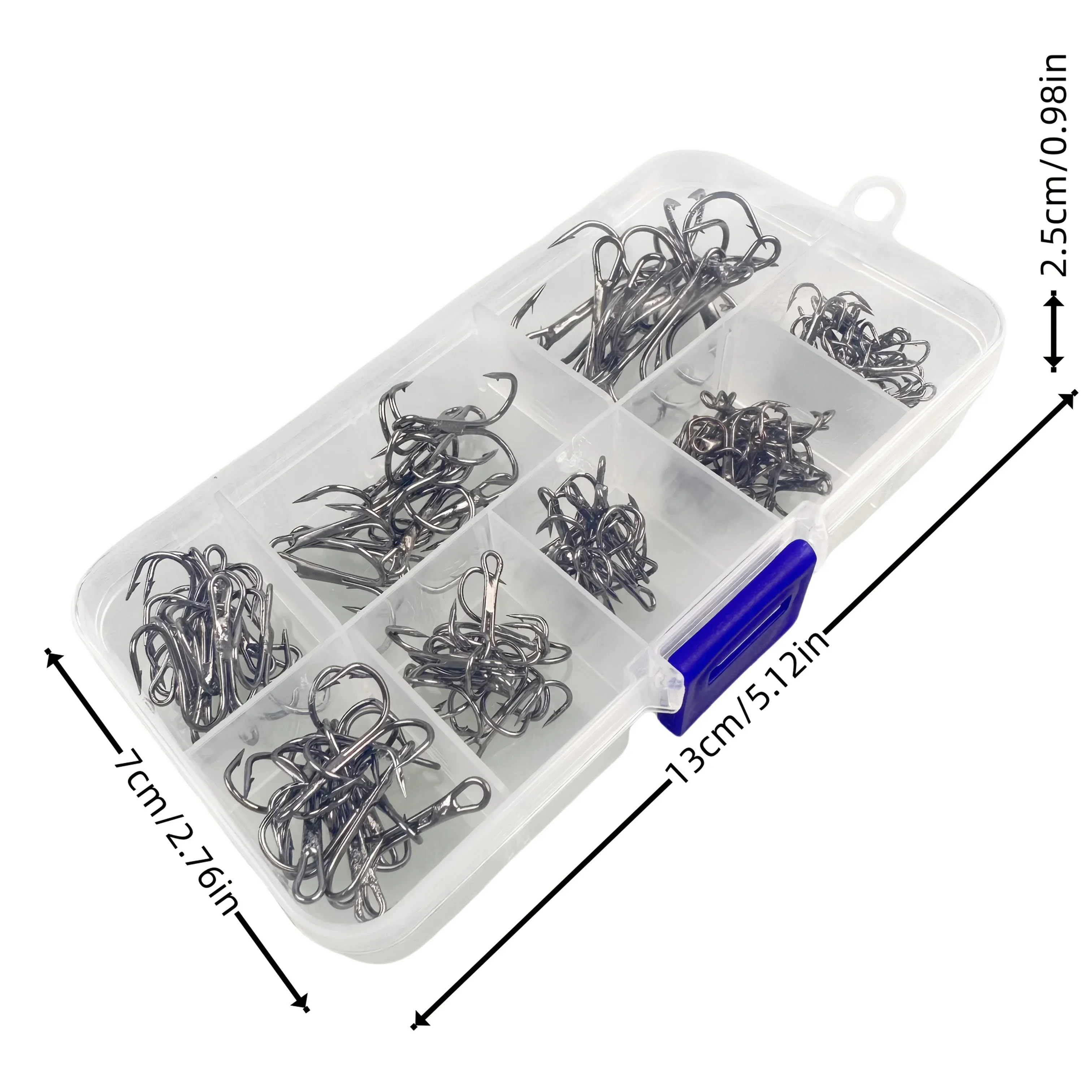 100 Pcs Silvery Three Hook Set High Carbon Steel Fish Hook With Barb Road Sub Hook Soft Bait Fishing Apply Reservoir Pond River - imagen 4