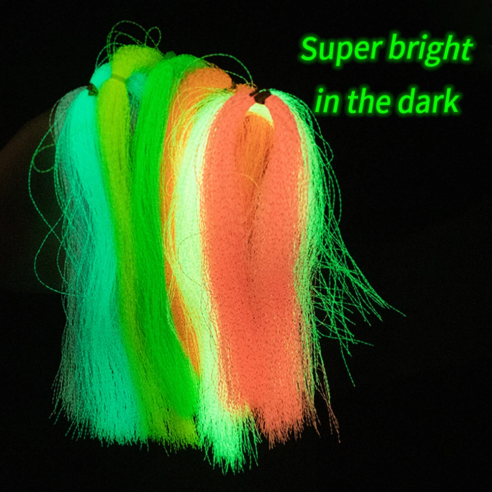 Lionriver-plantilla holográfica luminosa de pesca, 7 colores, anzuelo de oropel, Material de atado de moscas, cuerdas de Flash de cristal Golwing - imagen 3