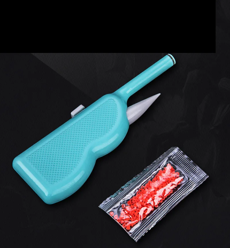 Clip de gusano de tierra con 200 bandas de goma, cebo de pesca ABS, dispositivo de Clip de gusano de sangre, señuelo de pesca, accesorio de aparejos A398 - imagen 5