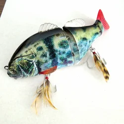 Señuelo de pesca Swimbait flotante lento, cebo para lubina, agua salada fresca, anzuelos fuertes, vibración, pececillo, 160mm, 72g, 9 colores