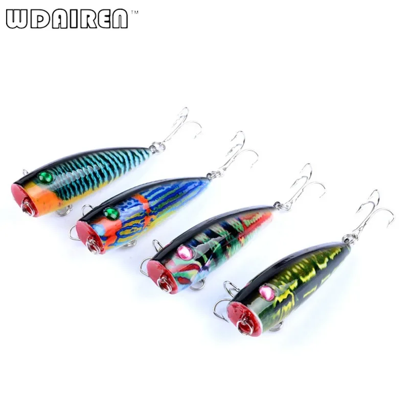 Señuelo de Pesca Topwater Popper, 6,8 cm, 8,5g, cebo duro Artificial con anzuelos, Wobblers, Crankbait, aparejos de Pesca lubina, 1 ud. - imagen 5