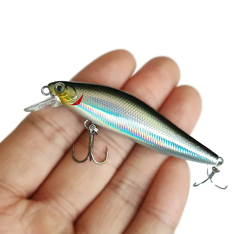 OUTKIT 1 Uds señuelo de Pesca Minnow 7g10g cebo Artificial hundido ojos 3D Wobblers de plástico aparejos Pesca sistema magnético de fundición lejana - imagen 5